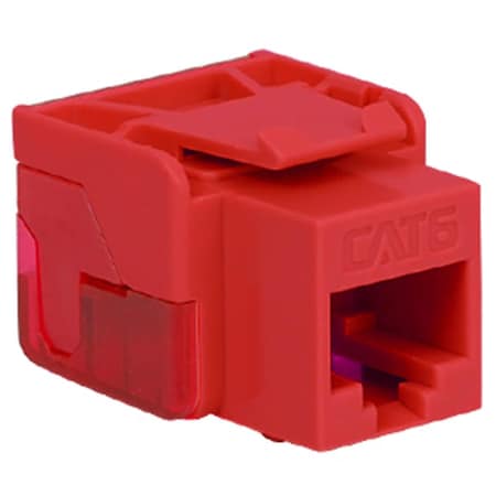 Cat 6 Ez Modular Connector- Red